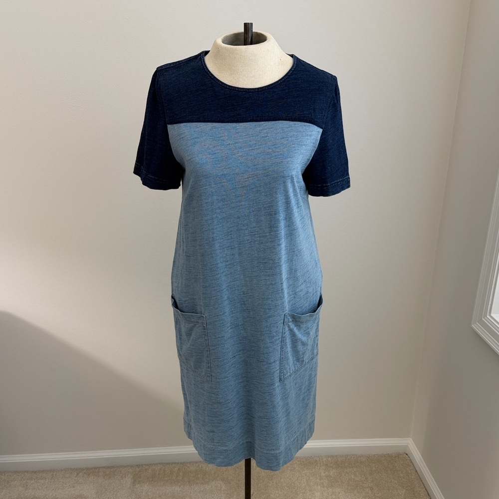 Marc By Marc Jacobs Light Indigo Multi Shirt Dress Small